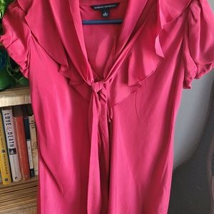 Banana Republic Silk Tie Neck Blouse